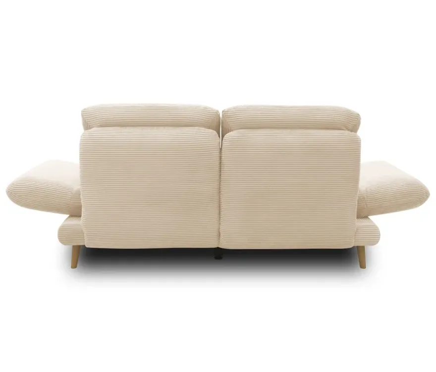DOMO 2-Sitzer »Malaga«, drehbar, cremefarbener Cord