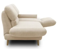 DOMO 2-Sitzer »Malaga«, drehbar, cremefarbener Cord