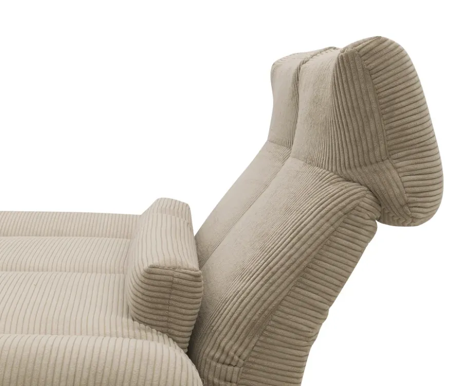 DOMO 2-Sitzer »Malaga«, drehbar, taupefarbener Cord