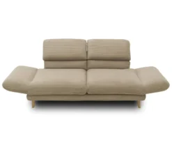 DOMO 2-Sitzer »Malaga«, drehbar, taupefarbener Cord
