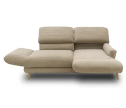 DOMO 2-Sitzer »Malaga«, drehbar, taupefarbener Cord