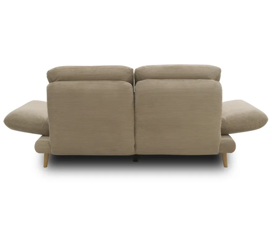 DOMO 2-Sitzer »Malaga«, drehbar, taupefarbener Cord