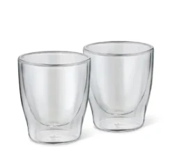 2 Doppelwandige Espresso Gläser