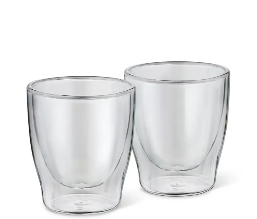 2 Doppelwandige Espresso Gläser