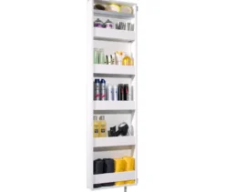 Drehschrank mit Ganzkörperspiegel, weiß