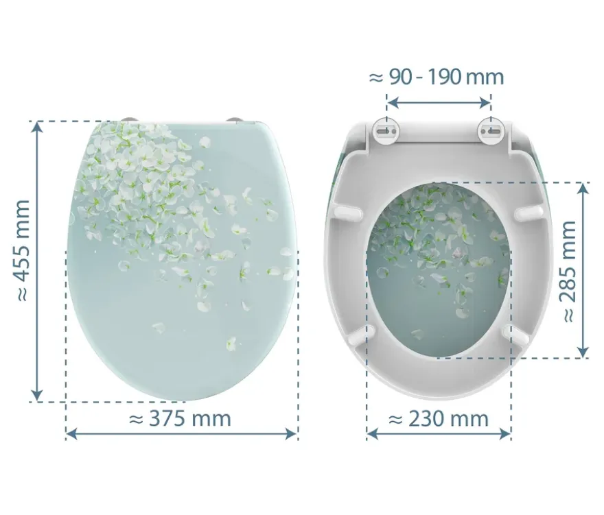 Duroplast WC-Sitz, Flower in the Wind