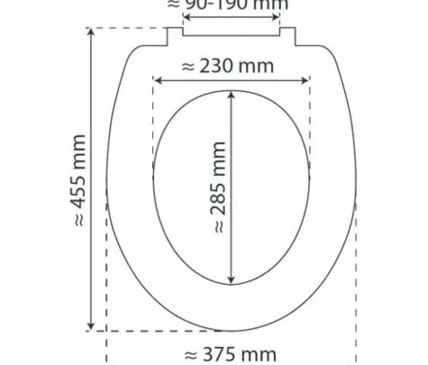 Duroplast WC-Sitz, Grey