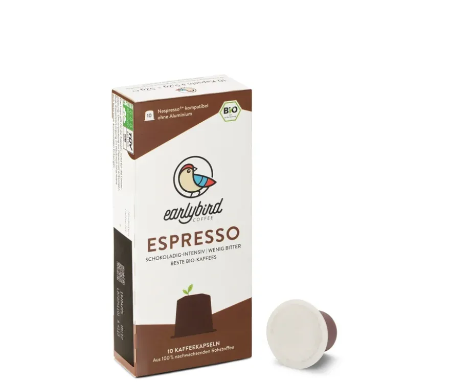 earlybird - Bio Espresso - 10 Kapseln