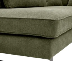 Ecksofa links mit Sofa 2,5-Sitzer rechts »Veluno«, grün