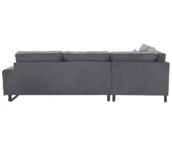 Ecksofa links mit Sofa 2,5-Sitzer rechts »Veluno«, grau