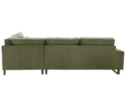 Ecksofa rechts mit Sofa 2,5-Sitzer links »Veluno«, grün