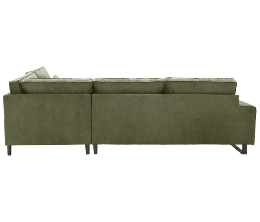 Ecksofa rechts mit Sofa 2,5-Sitzer links »Veluno«, grün