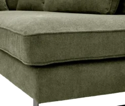 Ecksofa rechts mit Sofa 2,5-Sitzer links »Veluno«, grün