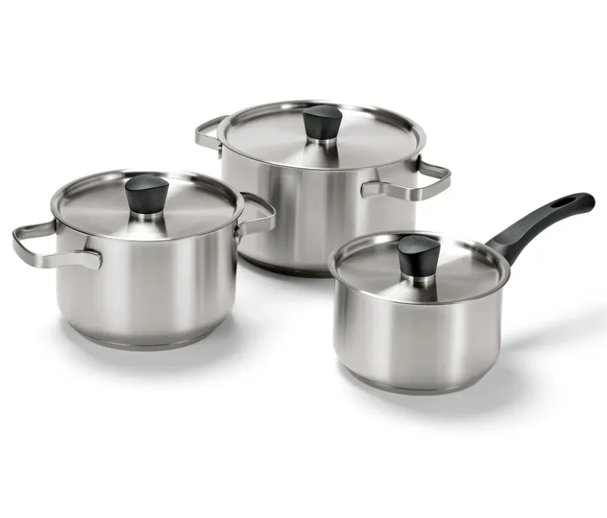 Edelstahl-Kochtopf-Set