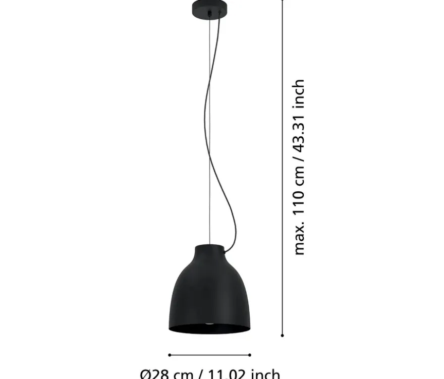 Eglo Pendelleuchte »Camasca«, schwarz