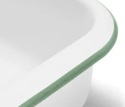 Emaille-Auflaufform mit Deckel