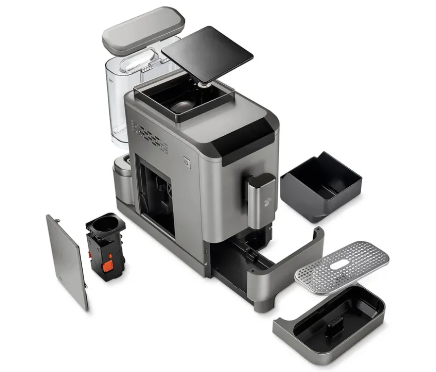 »Esperto2 Caffè« Kaffeevollautomat, Titanium Silver