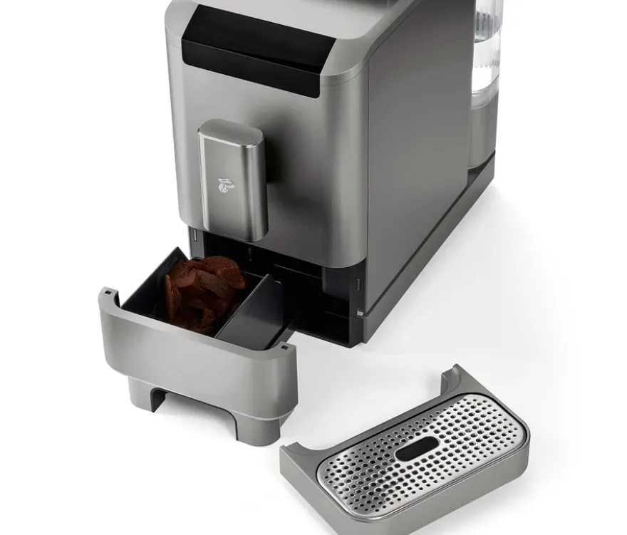 »Esperto2 Caffè« Kaffeevollautomat, Titanium Silver