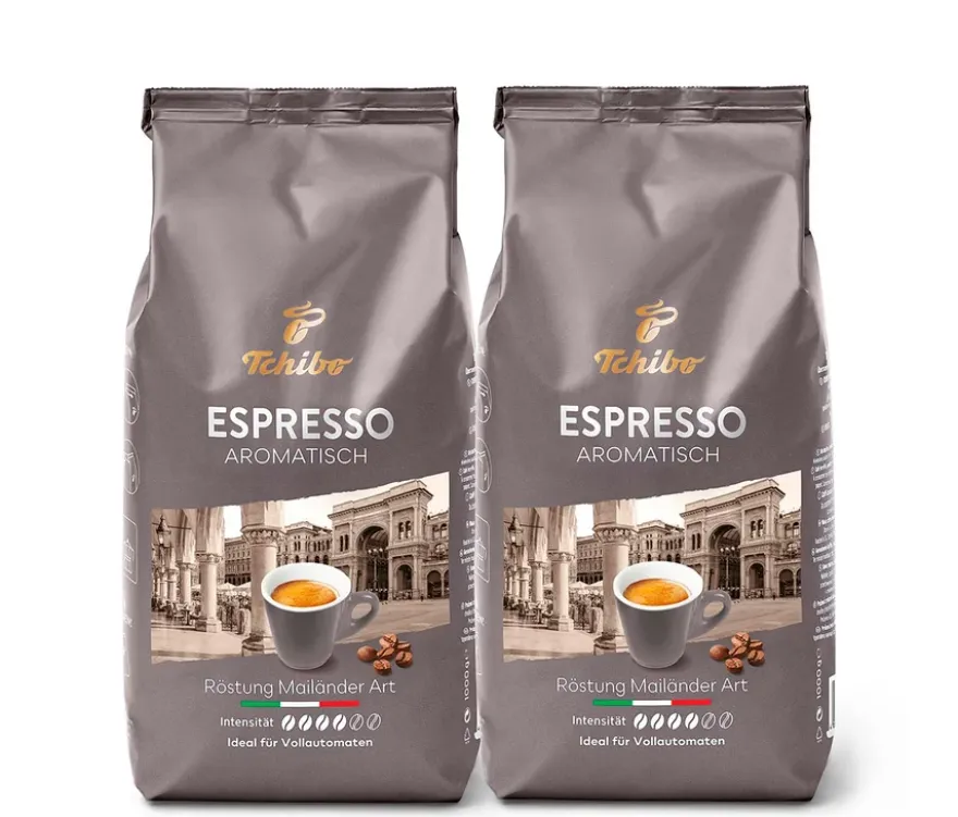 Espresso Aromatisch - 2 x 1 kg Ganze Bohne