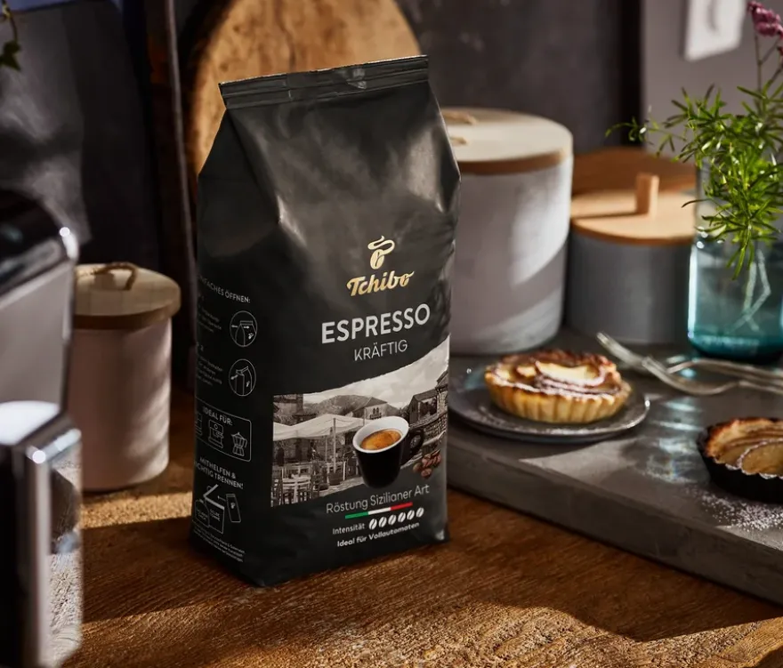 Espresso Kräftig - 4 x 1 kg Ganze Bohne