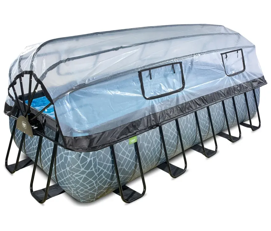 EXIT Pool-Set, Steinoptik, 540 x 250 cm