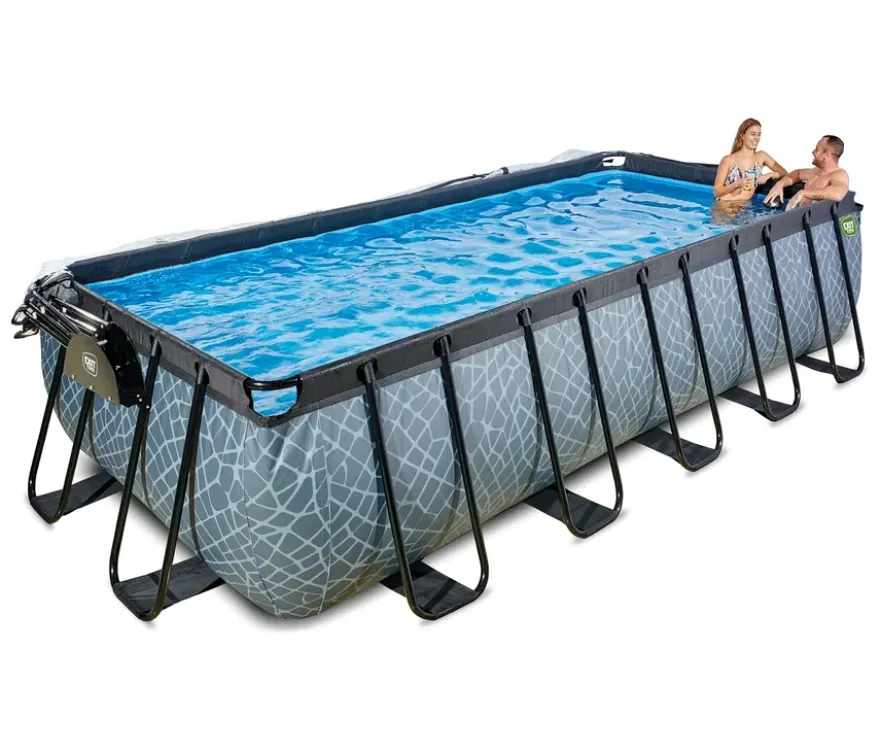 EXIT Pool-Set, Steinoptik, 540 x 250 cm