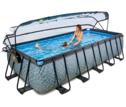 EXIT Pool-Set, Steinoptik, 540 x 250 cm