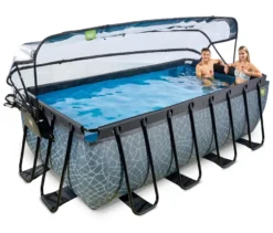 EXIT Pool-Set, Steinoptik, 400 x 200 cm
