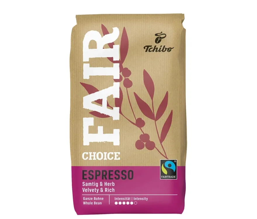 Fair Choice Espresso - 1 kg Ganze Bohne