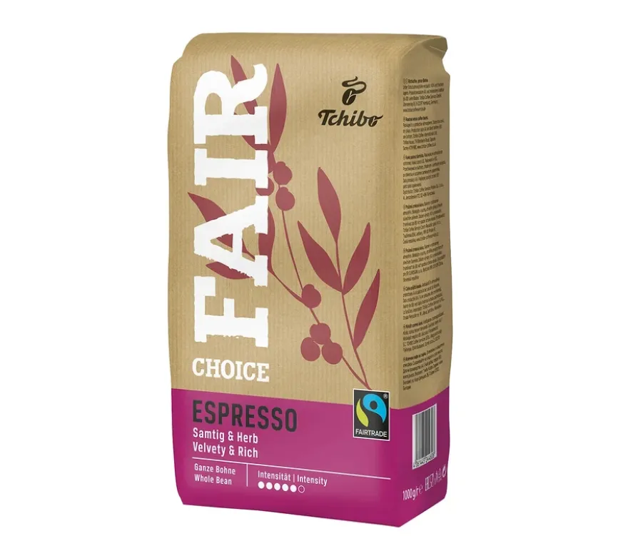 Fair Choice Espresso - 6x 1 kg Ganze Bohne
