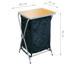 Faltbarer Campingtisch mit Stauraum