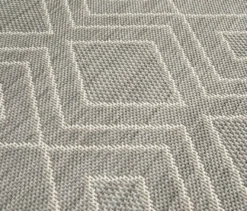 Faltbarer Outdoor-Teppich »Diamond Rhythm«, 240 x 340 cm, grau