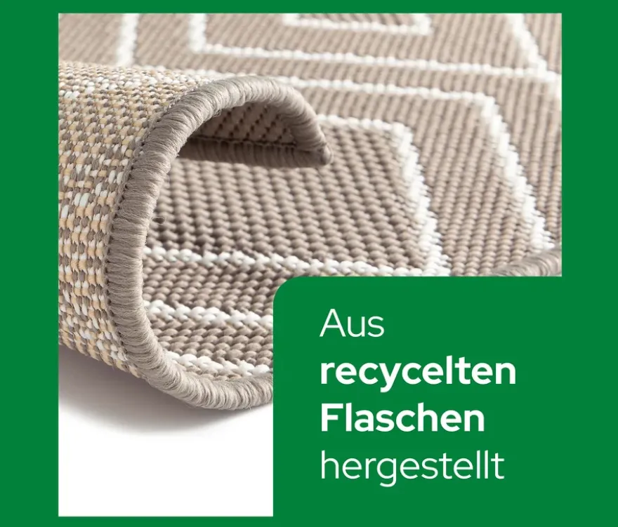 Faltbarer Outdoor-Teppich »Diamond Rhythm«, 240 x 340 cm, braun