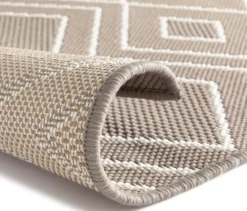 Faltbarer Outdoor-Teppich »Diamond Rhythm«, 240 x 340 cm, braun