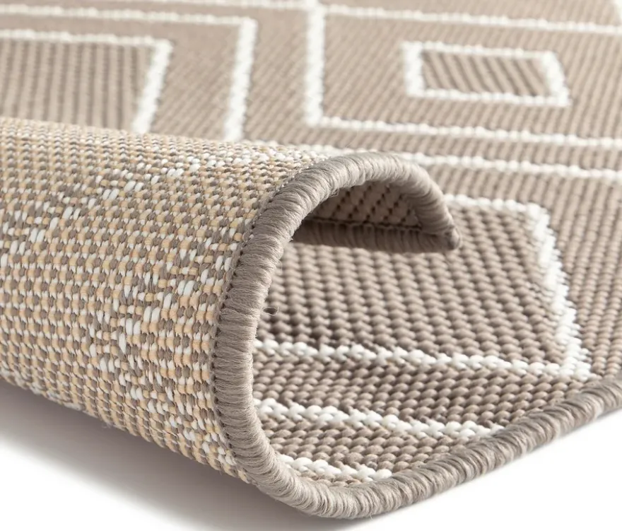 Faltbarer Outdoor-Teppich »Diamond Rhythm«, 240 x 340 cm, braun