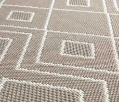 Faltbarer Outdoor-Teppich »Diamond Rhythm«, 280 x 400 cm, braun