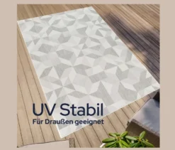 Faltbarer Outdoor-Teppich im Mosaik-Design, 240 x 340