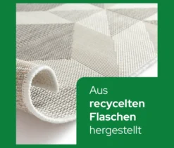 Faltbarer Outdoor-Teppich im Mosaik-Design, 240 x 340