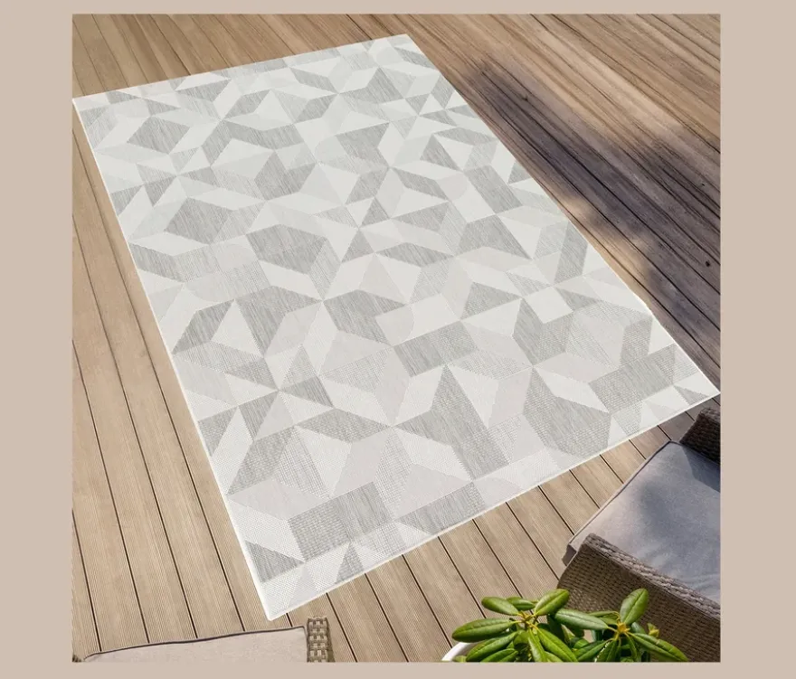 Faltbarer Outdoor-Teppich im Mosaik-Design, 280 x 400