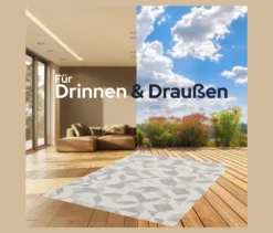 Faltbarer Outdoor-Teppich im Mosaik-Design, 280 x 400