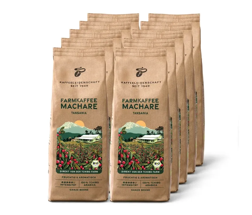 Farmkaffee Machare - 10 x 500 g Ganze Bohne