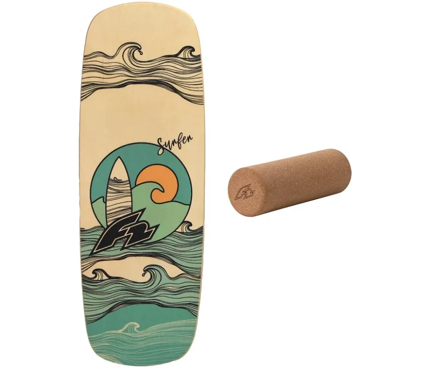 F2 Balance Board Set Pill mit Korkrolle