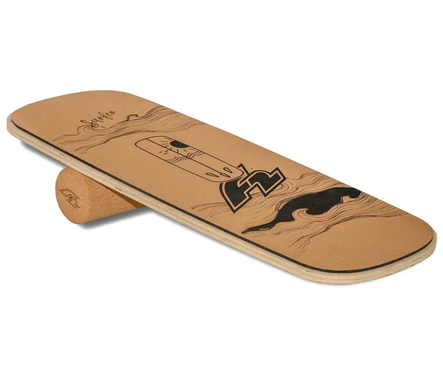 F2 Cork Balance Board Set Pill mit Korkrolle