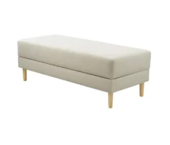 Federkern-Eckschlafsofa »Just Relax« mit Stauraumbank, creme