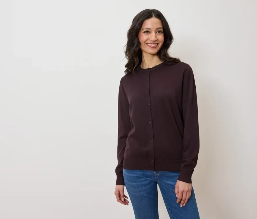 Feinstrick-Cardigan