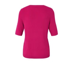Feinstrick-Cardigan mit Leinen