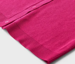 Feinstrick-Cardigan mit Leinen