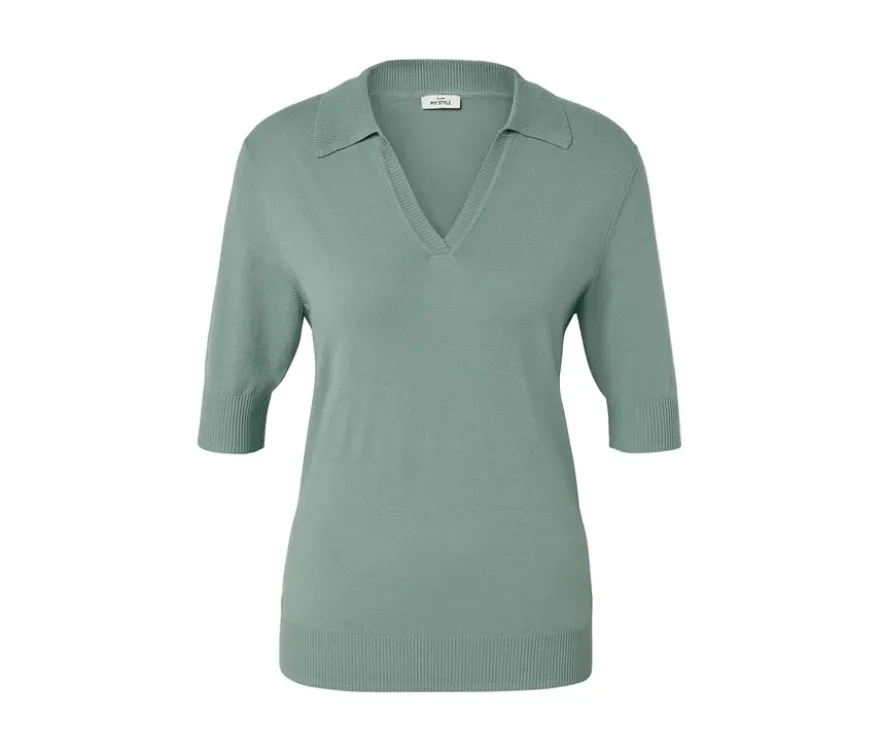 Feinstrick-Polo