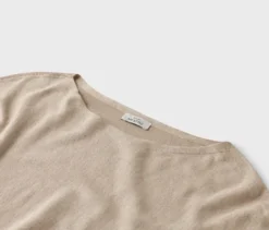 Feinstrickpullover, beige meliert