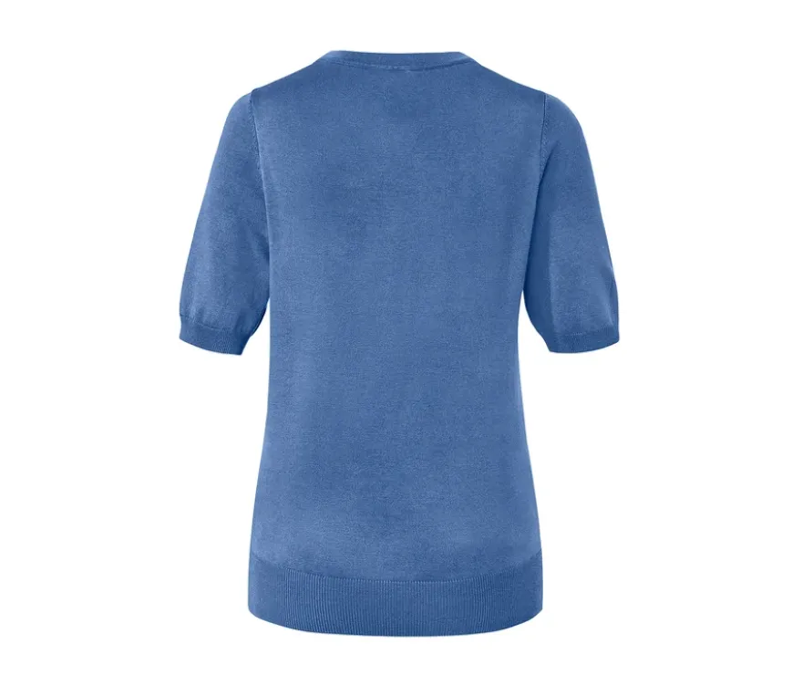 Feinstrickpullover, blau